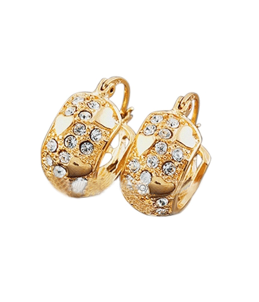 Beautiful 18K Gold Plated Crystal Earrings